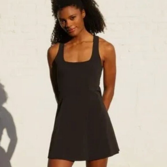 Outdoor Voices Dresses & Skirts - Outdoor Voices Black Cross Back Dress New NWT Size Large